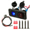 Dual USB Charger Socket Waterproof Power Outlet Fast Charge with Wire and Fuse