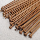 High Quality Set 36pcs Single Pointed Bamboo Knitting Needles Case 2mm -10mm f,a