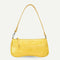 Women Totes Bags Alligator PU Elegant Shopping Shoulder Handbag (Yellow)
