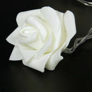 20Pcs Rose Flower Wedding Party Christmas Decoration String LED Lights WhiteC3Y3