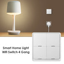 Smart Home Light Wifi Switch 4 Gang Wireless APP Remote Control Touch Panel A