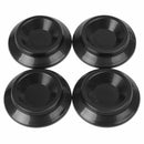 8pcs Black Vertical Piano Caster Cups Protector Rubber Pad Anti-Shock  LLD PDT