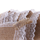 12pcs Burlap Lace Hanging