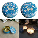 2x Scented Candles Metal Tin Gift Sets, Portable Travel Tin Perfect For Home Wax