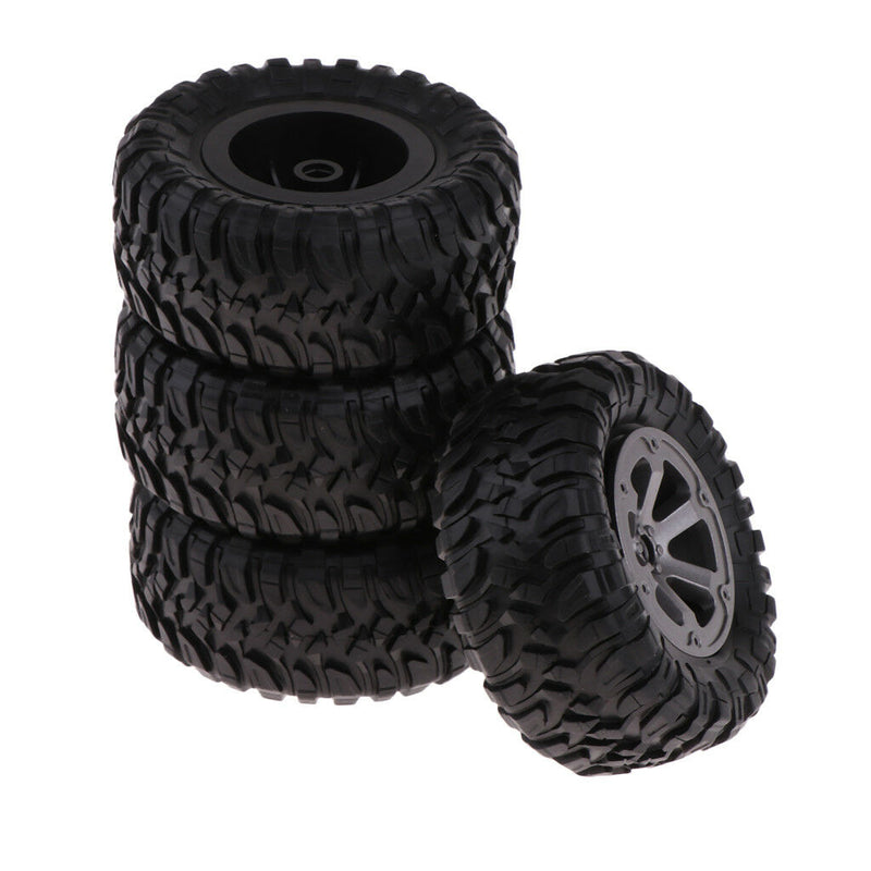 4Pcs 73mm Diameter Tire Tyres for WPL B14 RC Car Truck Part DIY Accessories