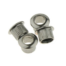 Pack of 4 Open Tuning Pegs Tuners Mahogany Knobs for Ukulele/Acoustic Guitar