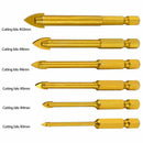 6pcs Glass Drill Bits Set Tile Ceramic Drilling Set 3/4/5/6/8/10mm with 1/4 J8R9