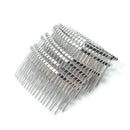 10 Pieces DIY Blank Metal Hair Clips Side Comb 20 Teeth Bridal Accessories