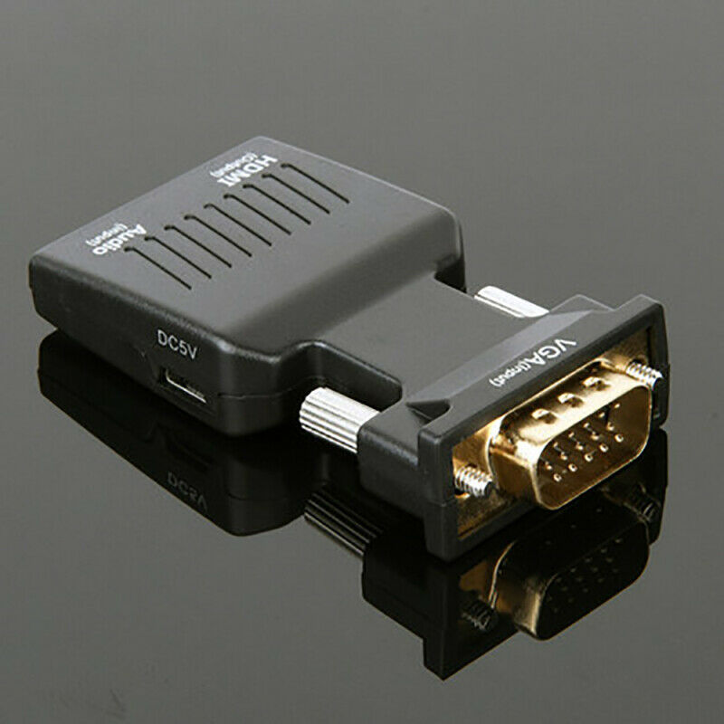 1080P VGA Male To HDMI Female Adapter Adapter + USB Audio Cable + Audio VYY
