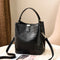 Retro Alligator Bucket Bags Women Crocodile Pattern Handbag Capacity Casual V4H1