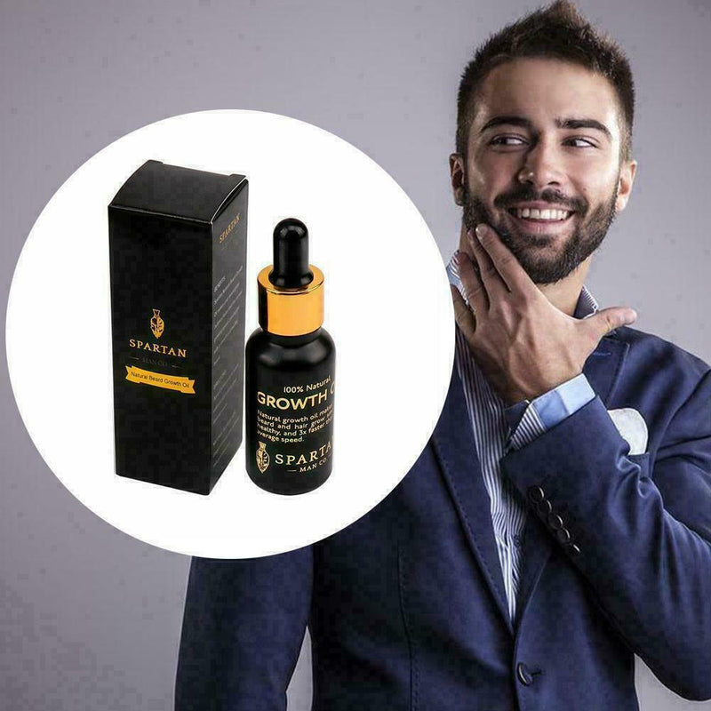 Men's Beard Growth Oil Kit Soften Hair Growth Nourishing Beard Wax M1I1 Enh M1D9
