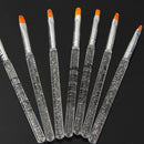 7X 16cm Gel Acrylic Nail Art Design Builder Salon Painting Brush Pen Set Top â„–[