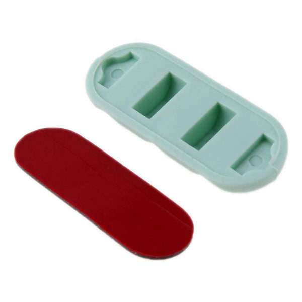 Mini Adhesive Ethernet Charging Data Earphone Cable Organizer Tool(Green)
