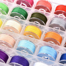 Sewing Machine 25 Piece Thread Set Sewing Machine Spool Bobbin Set Kit Reel