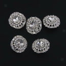 5pcs Crystal Clear Acrylic Sewing Shank Buttons for Clothing Craft DIY
