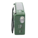 Outdoor Solar Hand Crank AM FM Siren Radio Multi-function Lighting Green