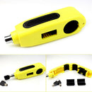 Motorcycle Brake Throttle Grip Scooter Handlebar Anti Theft Locks (Yellow) A
