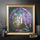 Special Shaped Diamond Painting girl 5D Partial Drill Cross Stitch Home decor %a