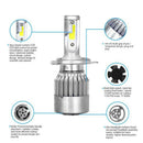 2PCS COB H4 C6 10800LM 36W LED Car Headlight Kit Hi/Lo Turbo Light Bulbs 6000Jâ„–[