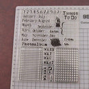 Schedule Plan Silicone Clear Stamp DIY Scrapbooking/Photo Album Craft Decor