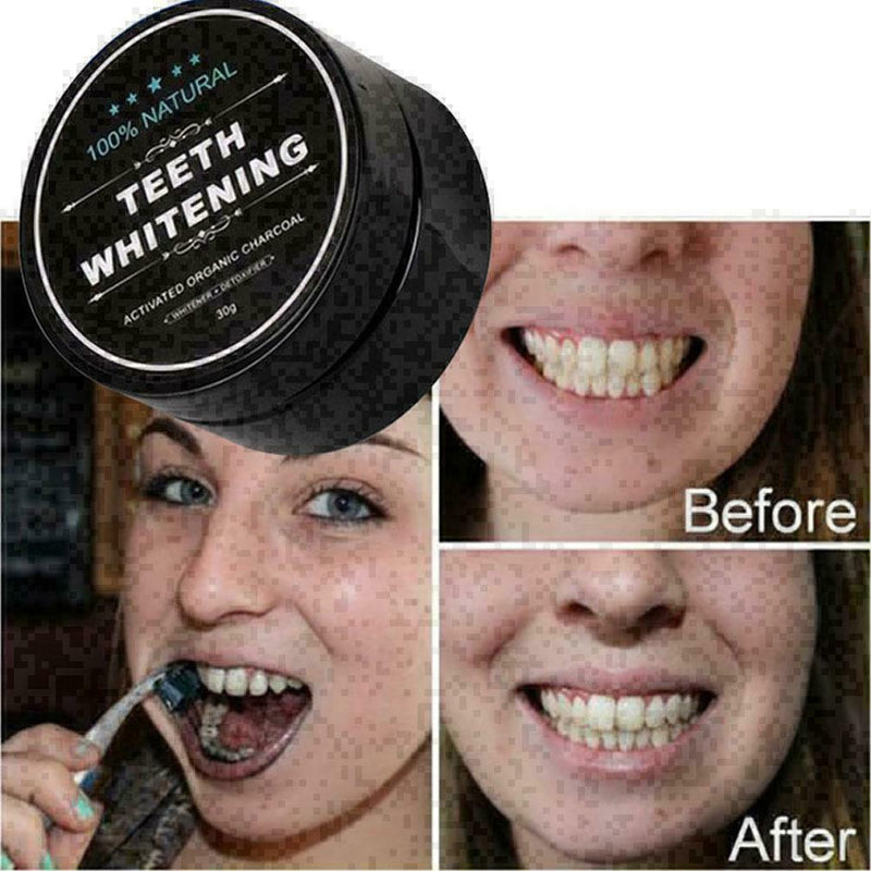 Pure ORGANIC ACTIVATED CHARCOAL COCONUT TEETH WHITENING POWDER-NATURAL CARB A3R7