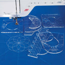 6pcs/set Quilting Template Ruler Acrylic Sewing Machine Tool For Patchwork