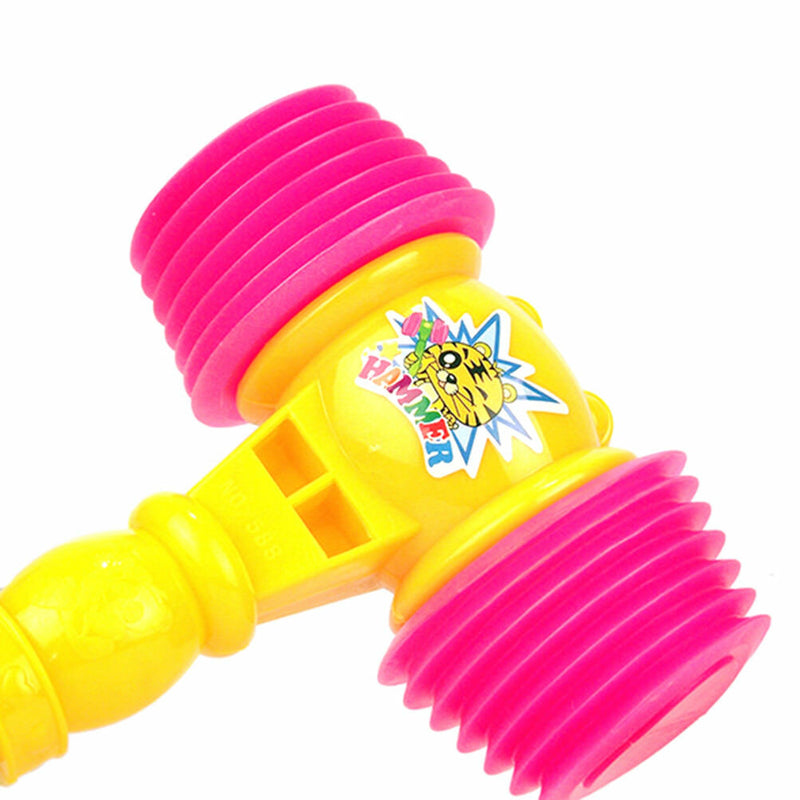 25cm Plastic Whistle Training Toddler Baby Kids Handle Hammer Noisy Whistl ToyMO
