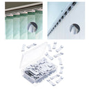 12Pack Vertical Blind Vane Saver Curved Metal Repair Clips Tabs Accessories