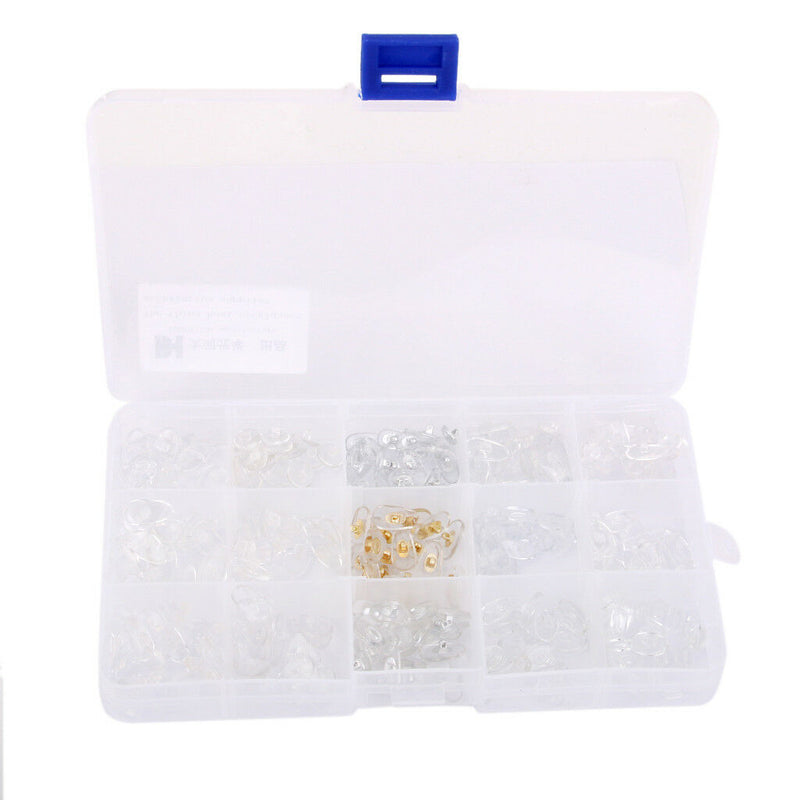 150PRS Silicone Nose Pads Holders Eyeglass Glasses Spectacles Frame Repair