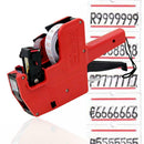 New MX-5500 8 Digits EOS Price Tag Gun +500 White w/Red Lines Labels +1 Ink