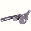 3Pcs Socket Adapter Set Hex Shank to 1/4 3/8 1/2 Inch Impact Driver Drill Bits