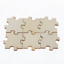 100 pieces wooden blank puzzle jigsaw kids doodle crafts toys education prop