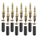 8 Piece 3.5mm 4 Pole Male Replacement Audio Jack for All Headphones Plug Repair