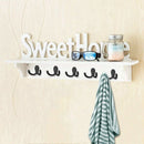 10 Pcs Heavy Duty Double Prong Coat Hooks Wall Mounted with 20 Screws Retro