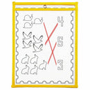 10 Dry Erase Pockets, Oversize 9 x 12 Inch Pockets, Perfect Classroom Organ L5O1