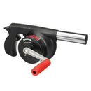 Outdoor Cooking BBQ Fan Air Blower For Barbecue Fire Bellows Hand Crank Too C6G8
