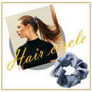 Women Hair Rings Satin Cloth Scrunchies Ponytail Holder Hairband (Style 4) A