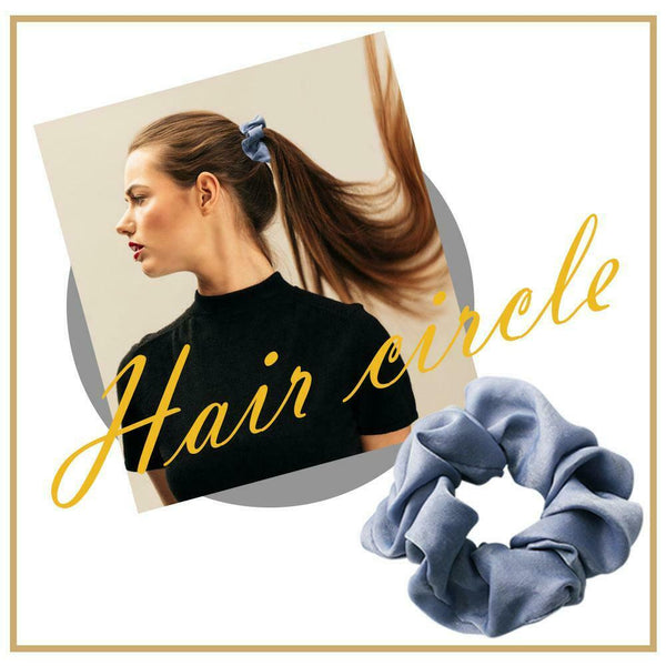 Women Hair Rings Satin Cloth Scrunchies Ponytail Holder Hairband (Style 4) A#S