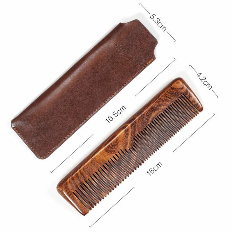 Pocket Sandalwood Durable Thick Fine Comb Man Beard Nursing Portable Comb New
