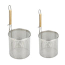 Colander Ladle Pasta Soup Hot Pot Stainless Steel BBQ 12cm Deep Basket