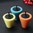 Wheel Hub Polish Buffing Shank Polishing Sponge Cone Metal Foam Pad Car Home 6mm