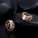 Hollow out Print Ear Clip South Korean Chic Ear Decoration Earrings