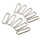10 Pieces Stainless Steel Rings  Strap Nylon Strap