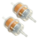 2pcs Universal Inline Gas Petrol Fuel Filter 6/8mm Pipe For Car Motorcycle dfs