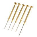5Pcs 0.8mm-1.6mm Watch Glasses Flat  Screwdriver Repair Tools Set