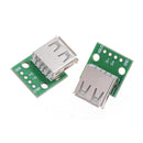 2pcs Hot Female Type A USB For 2.54MM PCB Board DIP Adapter MO
