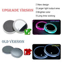 2PCS Car LED Cup Holder Luminescent Coaster Interior Decoration for Drink