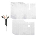 100X Disposable Hair Cutting Cape Clear Gown Barber Shop + Hair