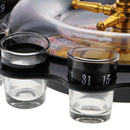 Roulette Wheel Drinking Game with 12 Shot Glasses for Novelty Alcohol Party