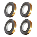 4-pack Self Adhesive Wall Floor Tile Stickers 5mmx50m Waterproof Golden Foil